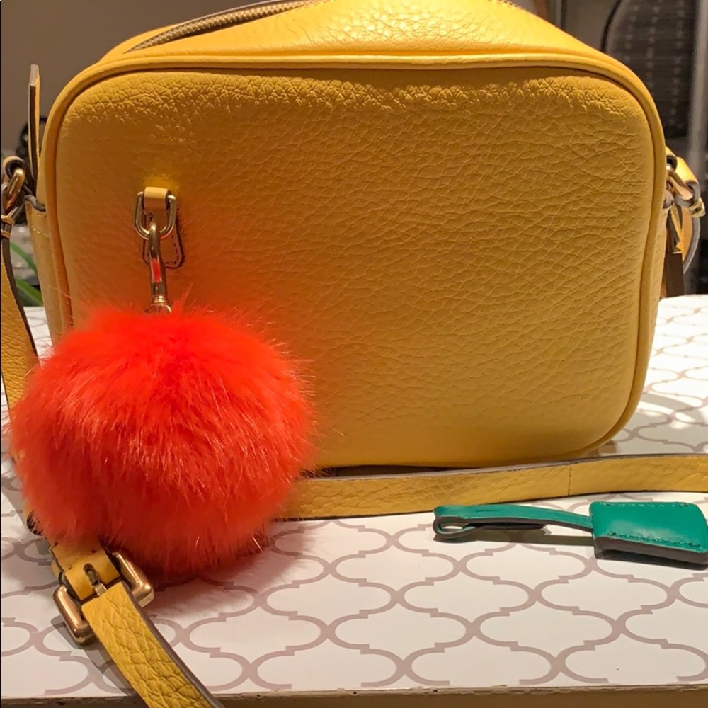 J Crew Signet Bag - yellow - new with tags!